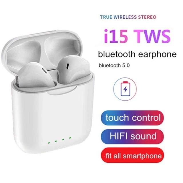 i15 TWS Bluetooth Airpods for Android and IOS Touch Control